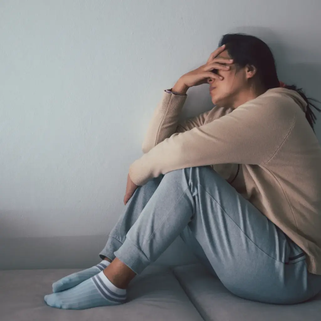 Concept image showing the experience of panic attacks and anxiety