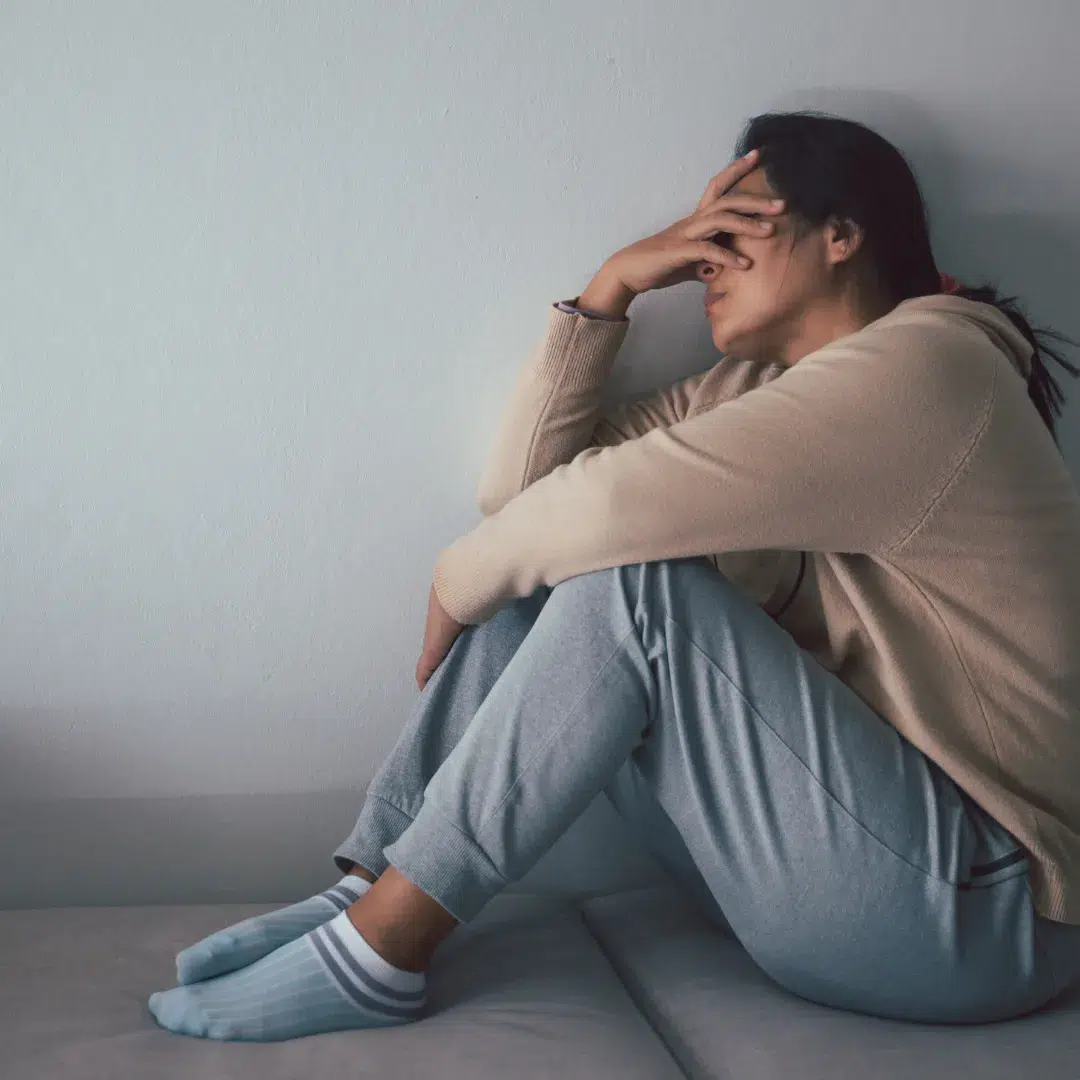Concept image showing the experience of panic attacks and anxiety